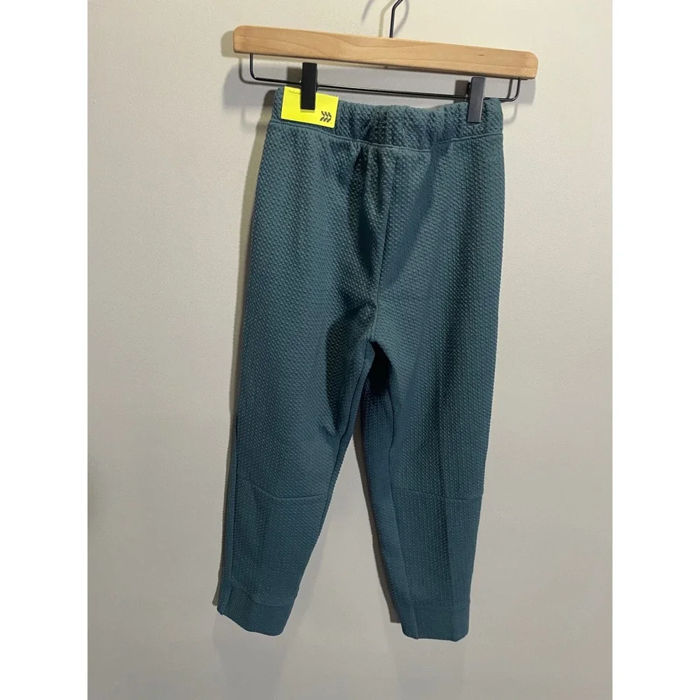 All in Motion Textured Jogger Kids L 10/12 Teal Green Athletic Activewear Sporty